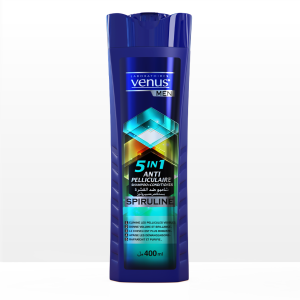 SHAMPOOING ANTIPELLICULAIRE 5EN1 SPIRULINE -400ML-