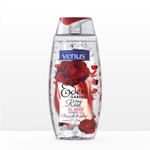 GEL DOUCHE AUX PETALES DE ROSES –EDEN GARDEN– ROSE ROUGE